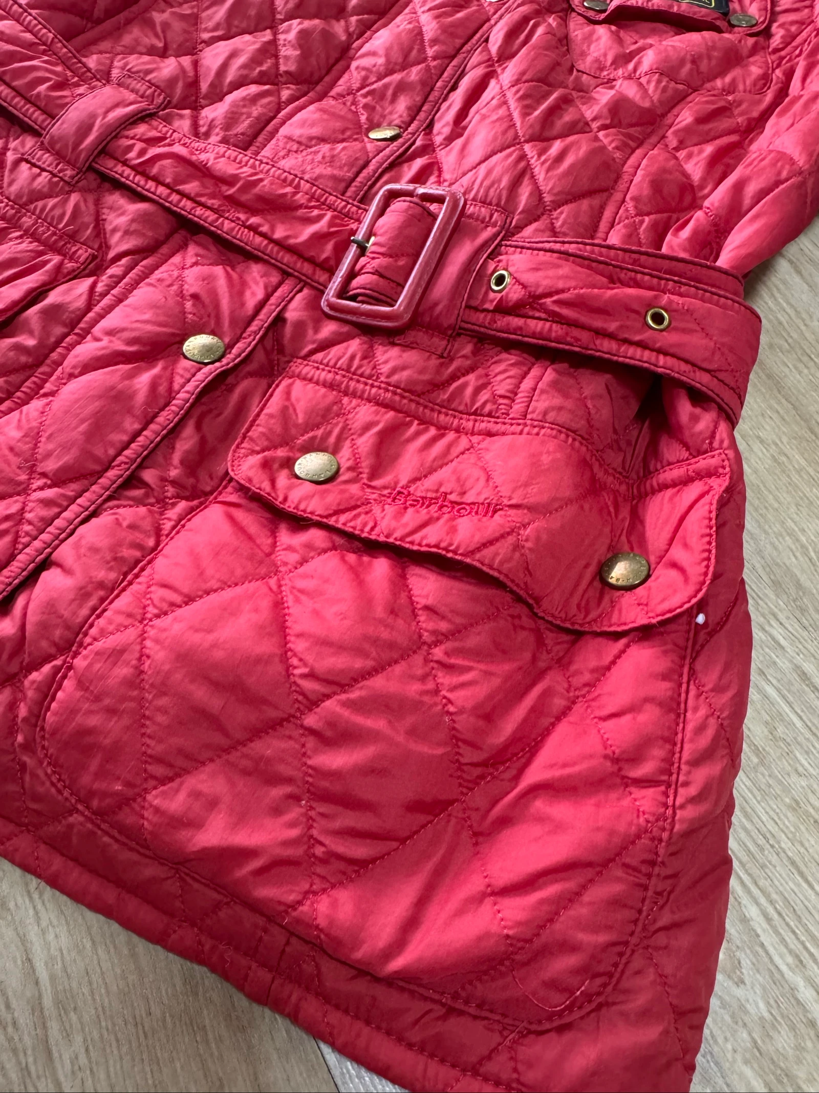 Barbour vintage jaqueta vermelha elegante tamanho M – photo 8